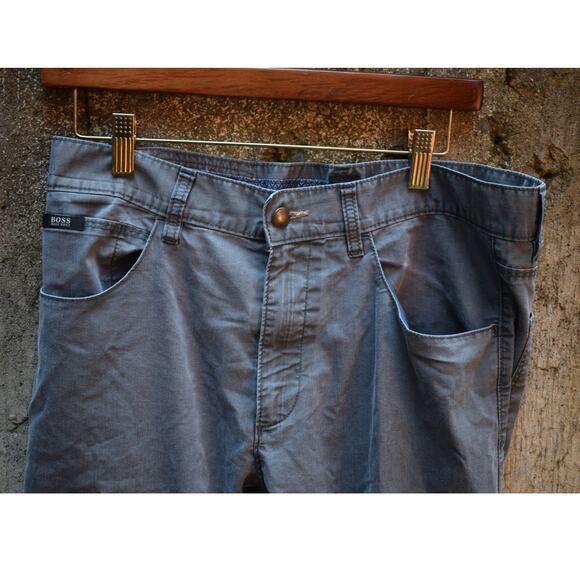 Hugo Boss Men’s Regular Fit Stretch Pants Gray Size 32x32 - Picture 2 of 4